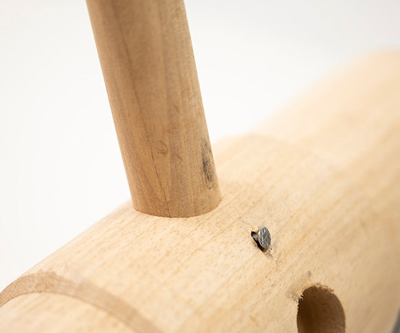 Everyday Round-backed Wooden Yard Broom With Handle - Stiff